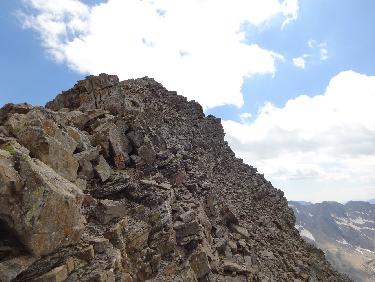 La tÃªte du Clot : son versant Ouest vu du col situÃ© au Nord