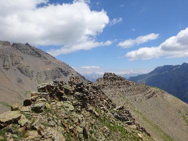 La tÃªte du Clot vue de sa crÃªte Sud-Est