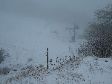la voie de descente depuis la Jasserie
