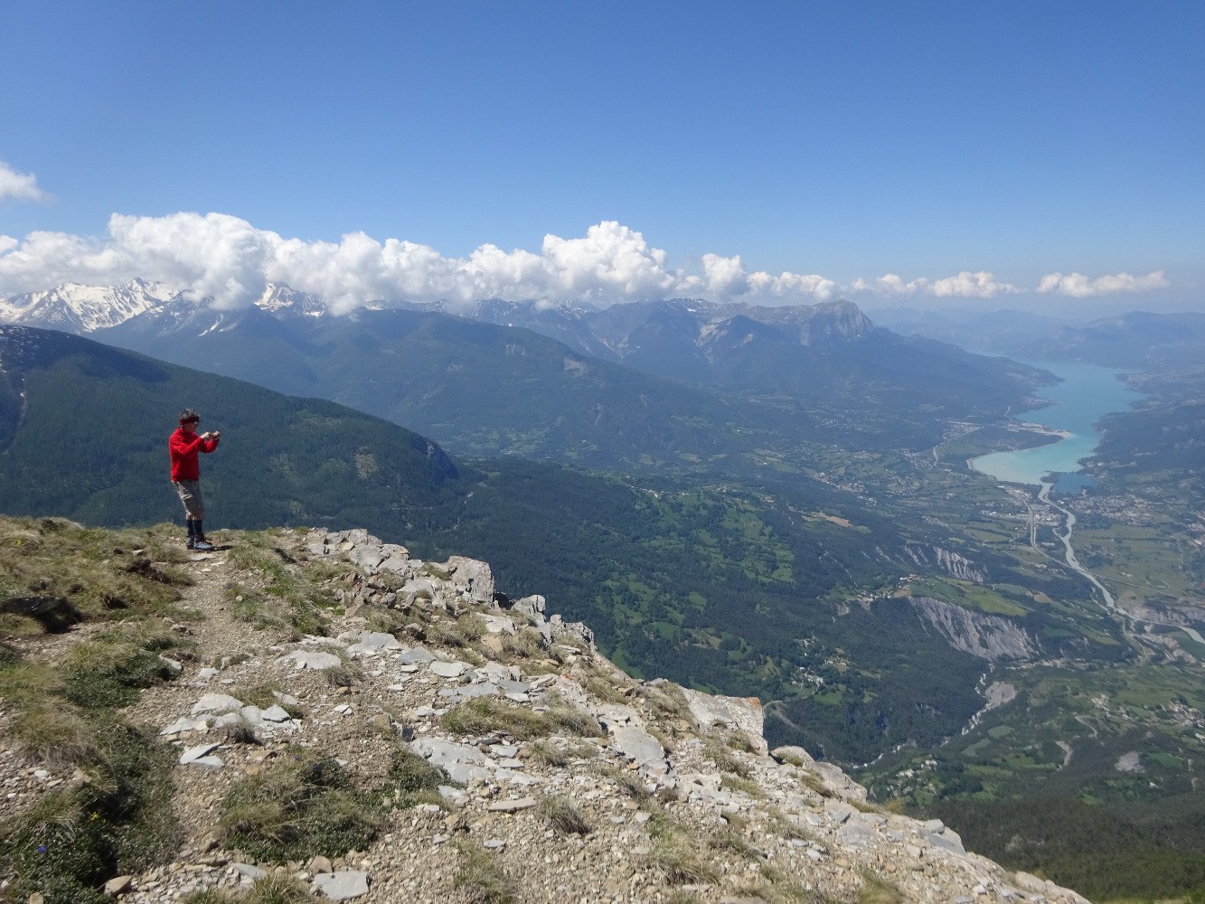 La vue en arrivant aux Croix par l'ouest