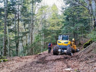 La crémaillère à VTT