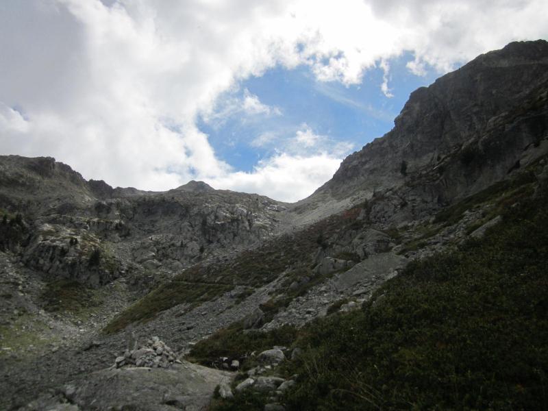 là-haut, le col