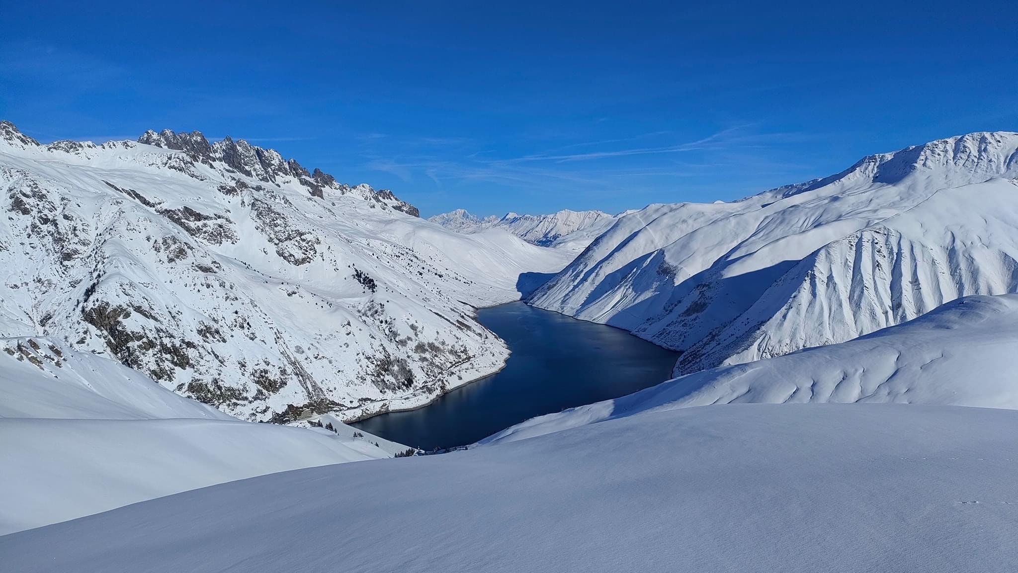 La retenue du barrage de Grand Maison 