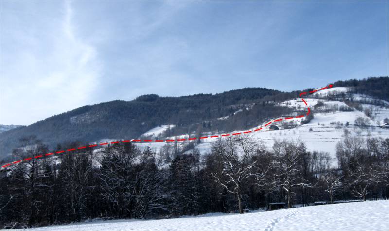 la trace