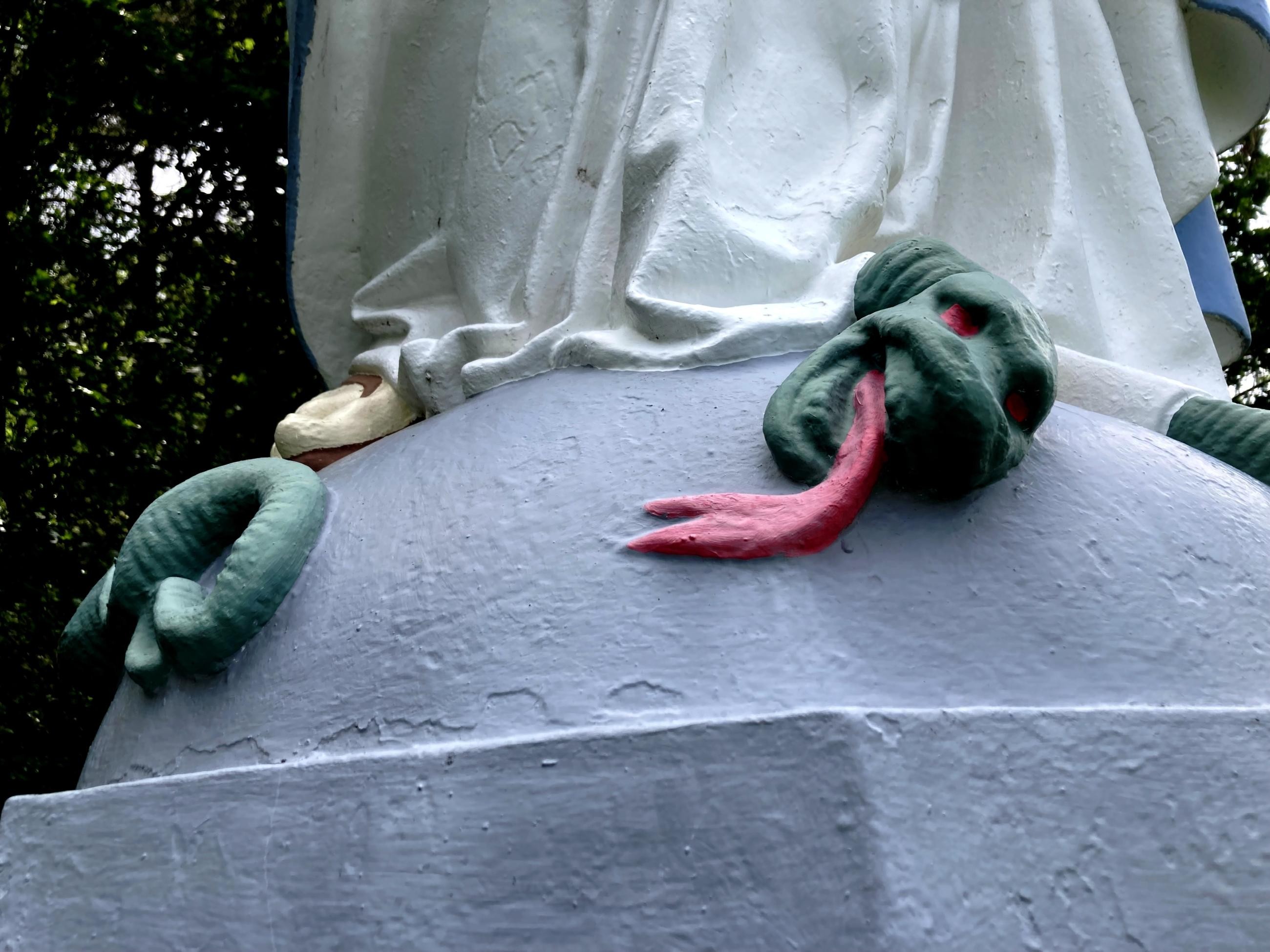 La Vierge, détail...