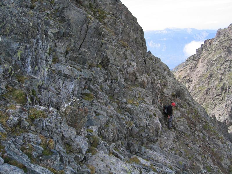 la vire entre le couloir et la traversée de la fac