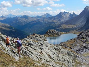 Lac Ã  2627m sous le lac Biron