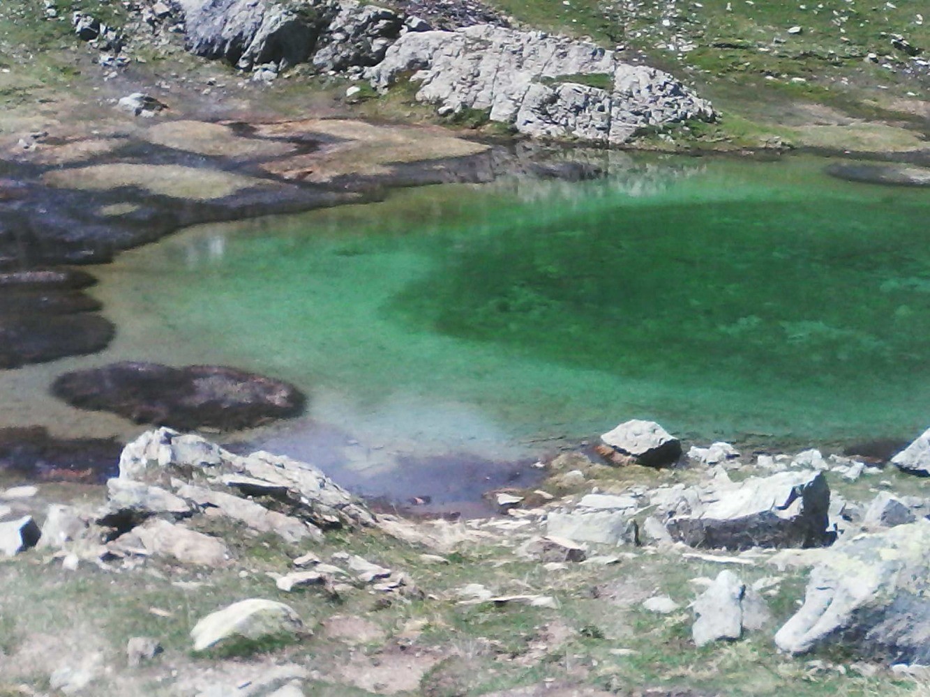 lac de l'hivernet , Ã©meraude Ã  la montÃ©e