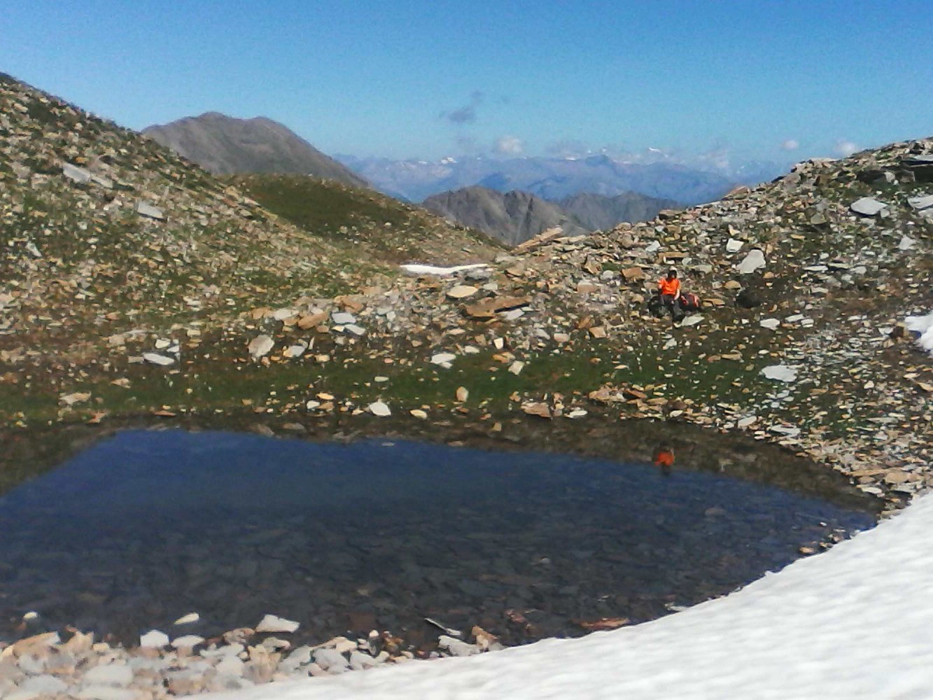 lac de la tourtisse- vers le massif des Ã©crins