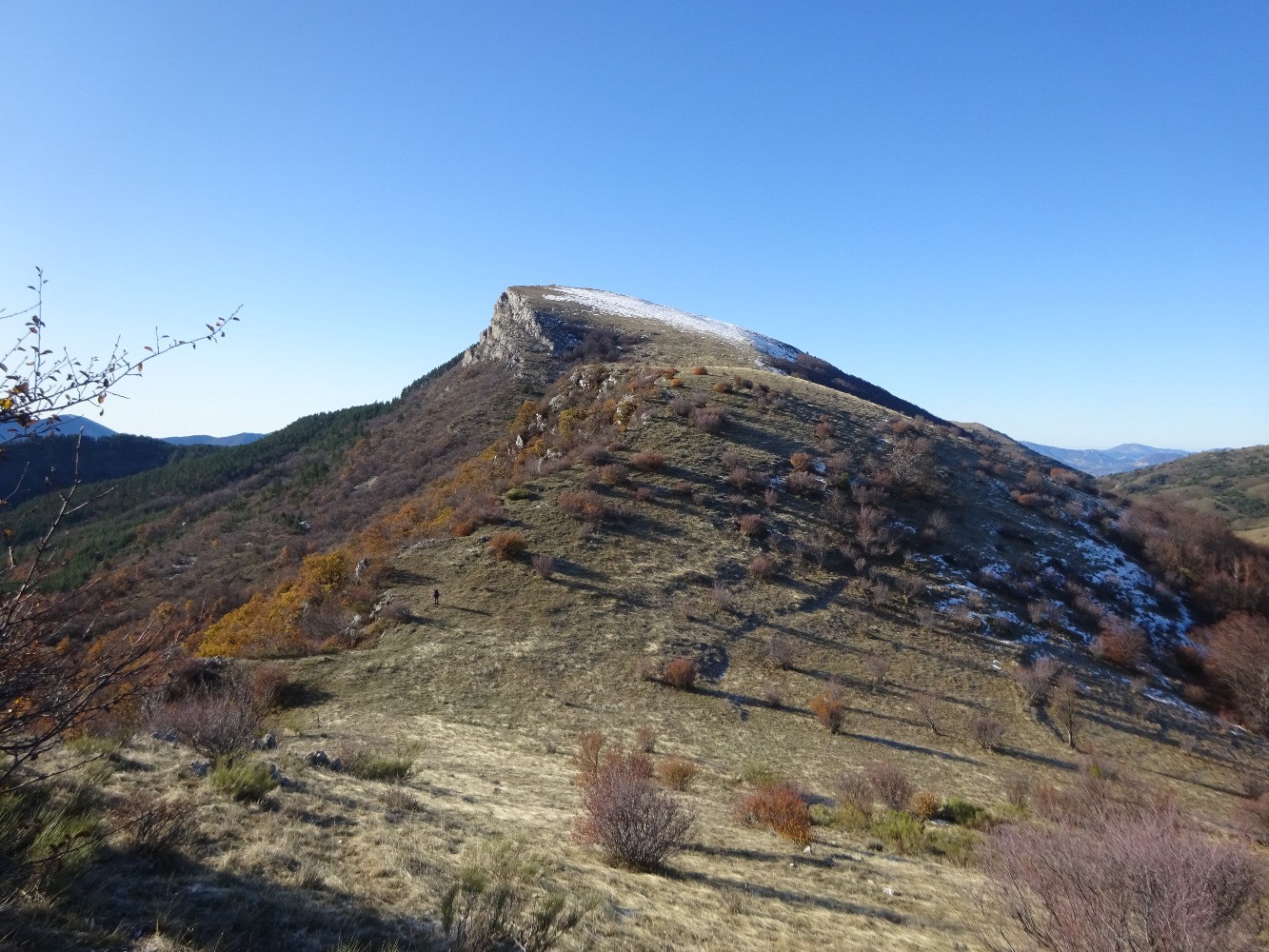 Le col de Blauge et la crÃªte de l'Ane