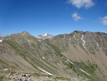 Le Mourre Froid au-dessus du col de Trempa-Latz