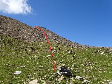 Le Mourre Froid, montÃ©e Ã  la crÃªte de la Dent