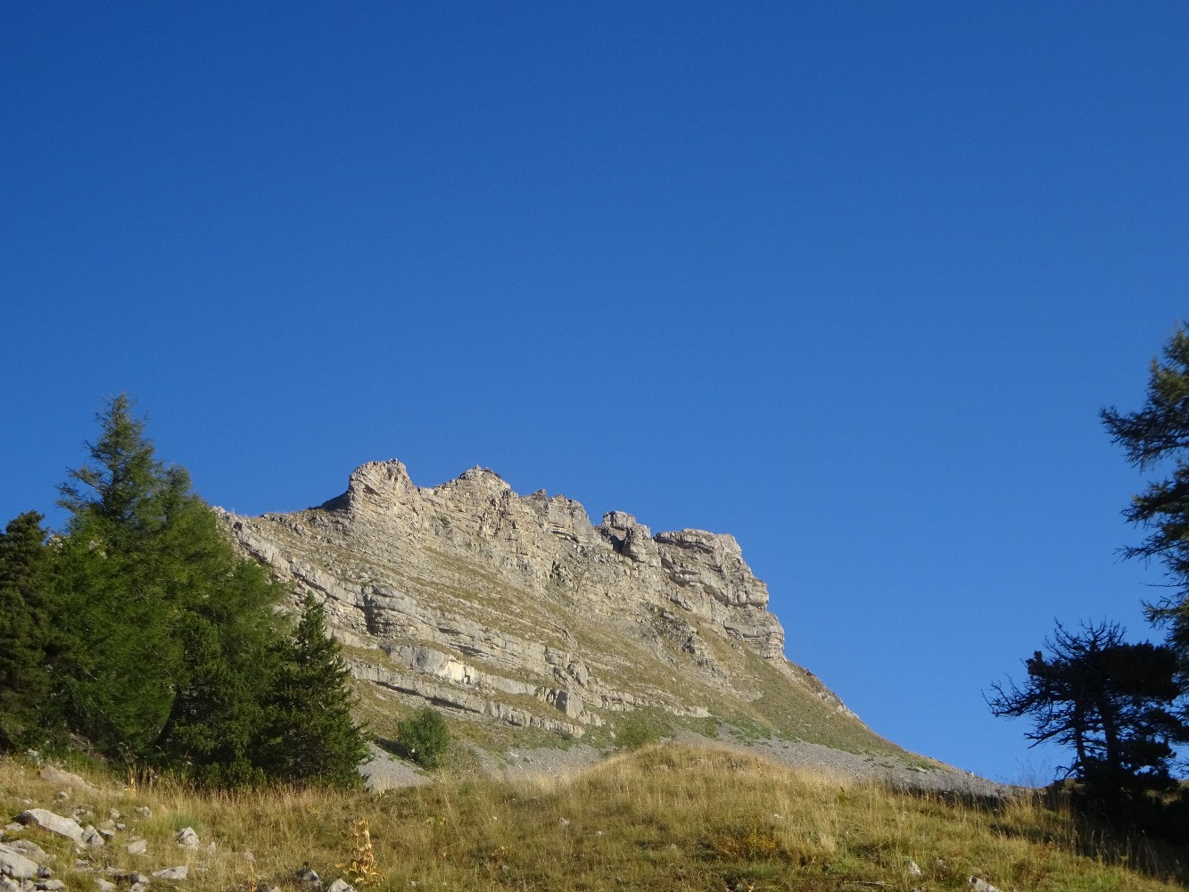Le pic de Gleize vu dans la montÃ©e Ã  1969m