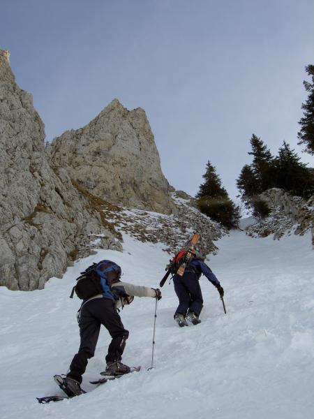 le début de la cheminée