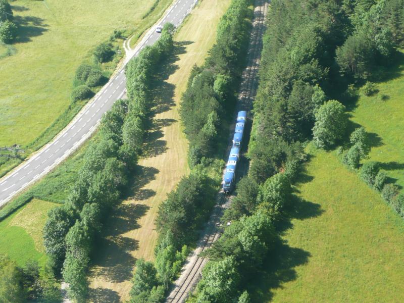 le petit Train dans la montagne