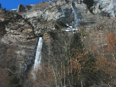 les 2 cascades , depuis le chalet Agnel