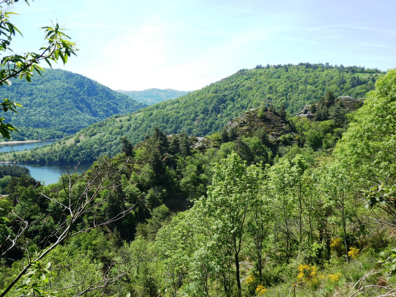 Vue sur quelques ressauts rocheux de la crête