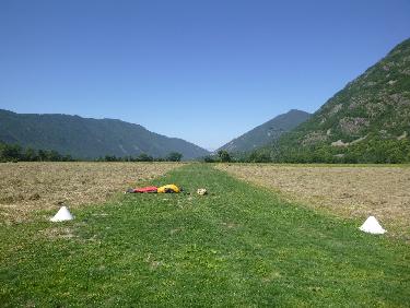 Atterrissage sur une piste d&apos;aviation improvisÃ©e