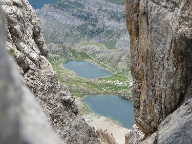 Les lacs infÃ©rieurs de Roburent vus du sommet sud de Monte Scaletta