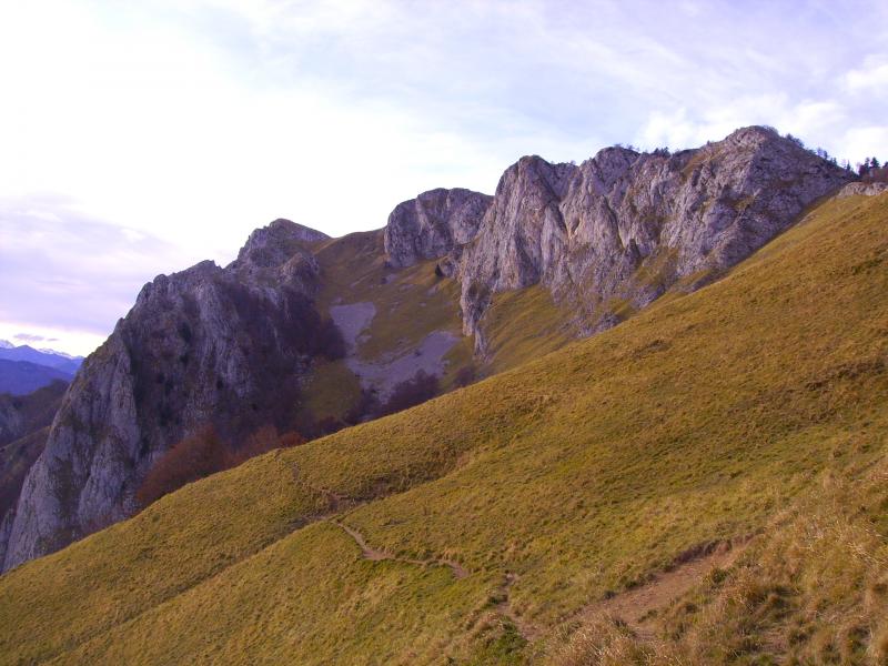 les deux pics depuis la crête