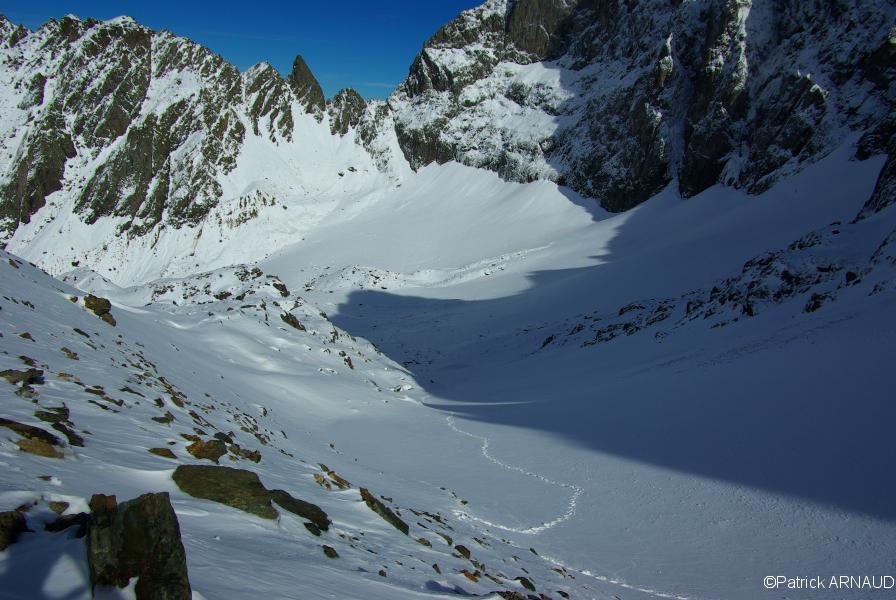 Ma trace sur le glacier
