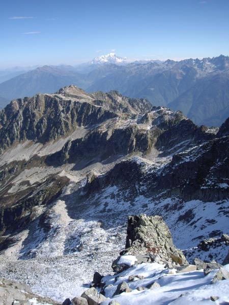 Mont Blanc et pointe du Rognier