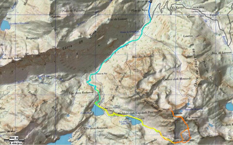 Montardo - Itinéraire