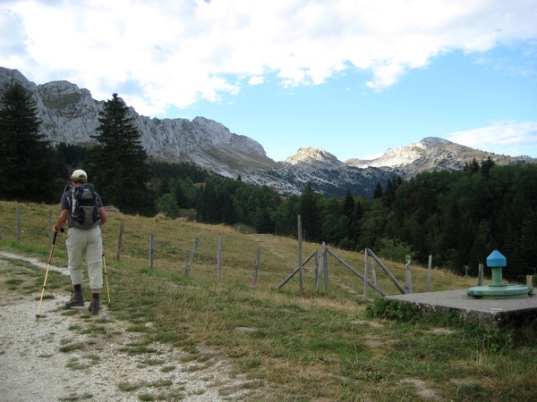 Montée au col Vert