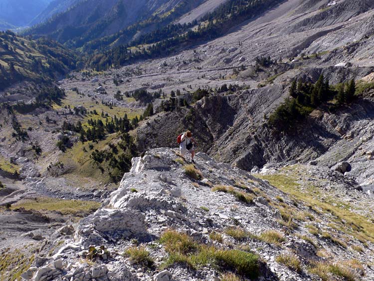 Montée au col de Corps