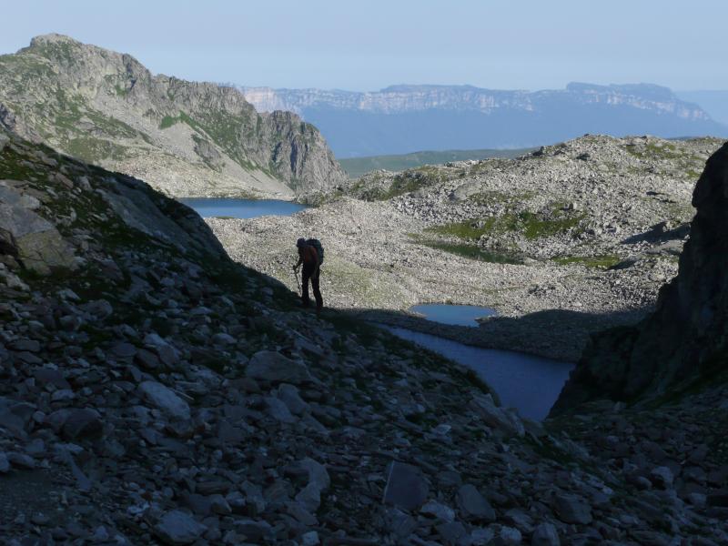 Montée au col de l'Amiante