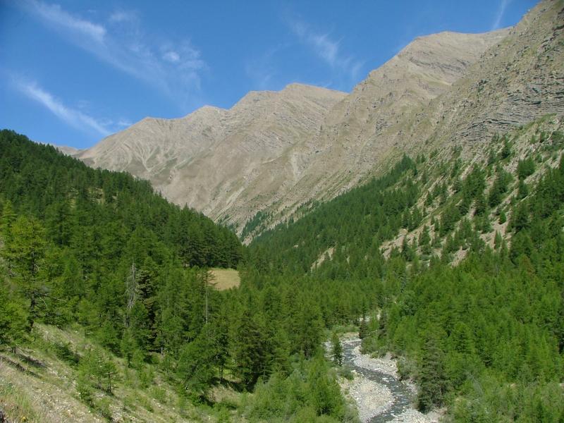 Montée vers le tunnel coté Ubaye