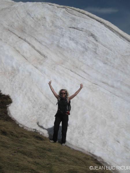 Mur de neige dans le Vicdessos - Ariège