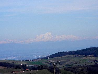 Mont-Blanc depuis les Courtines