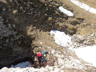 Descente dans le scialet
