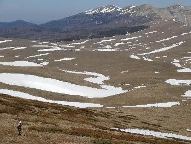 Plateau d&apos;Ambel en fin d&apos;hiver