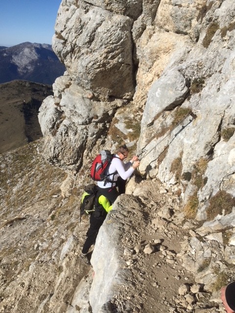 Montée par le Pas de l'Oeil et descente par le Trou du Glas (variante)