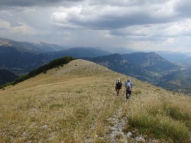 Montagne de Tournon, en direction du col de SÃ©oune