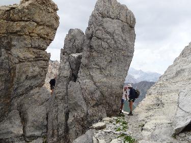 Monte Scaletta : descente en versant sud