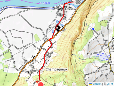 Montée au déco de St Maurice de Rotherens 