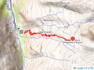 Montée au refuge Vittorio Emmanuel II