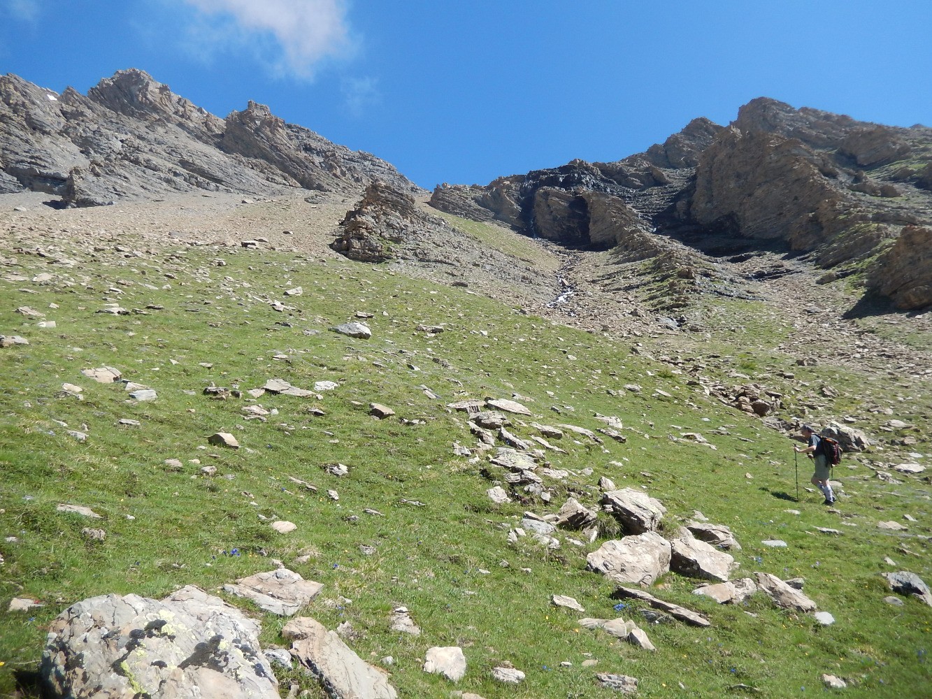 MontÃ©e vers la crÃªte sud-est de la tÃªte de Vautisse