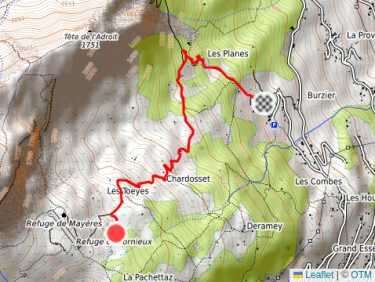 Montée au refuge de Tornieux