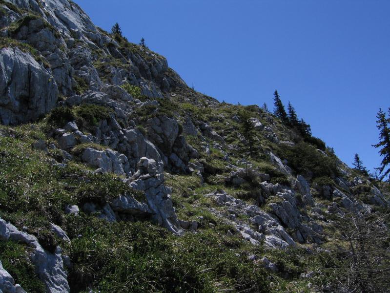 montée vers le sommet des Crocs