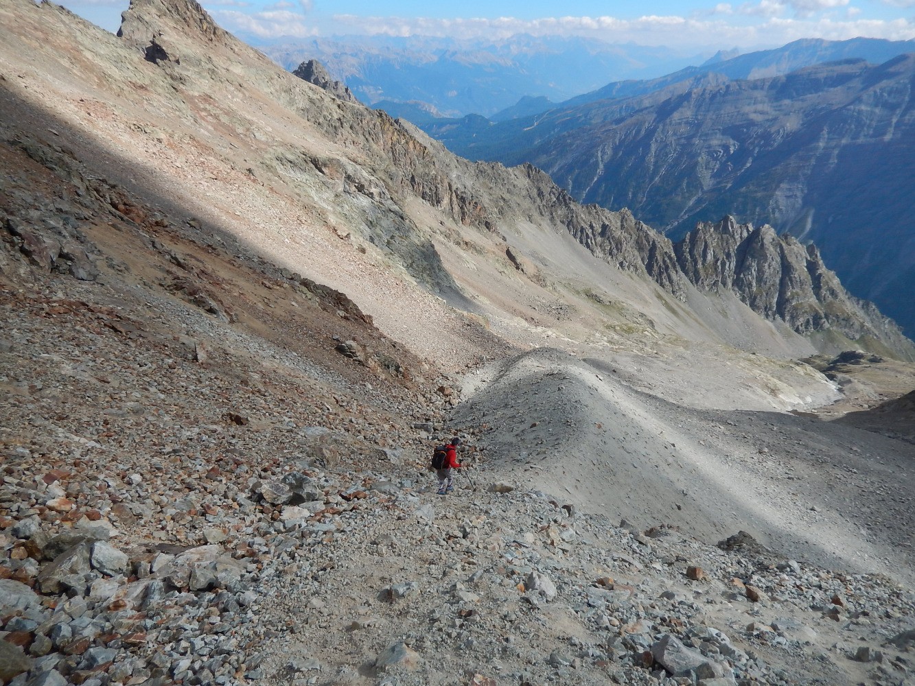 Moraine de l'ancien glacier du Rascrouset