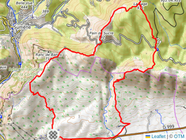 Moules - Ginestous - Montagne Cagnasse - Cezas - La Fage - la jasse d’Audibert- pain de sucre - Col du lac - Col de l’agas - Moules
