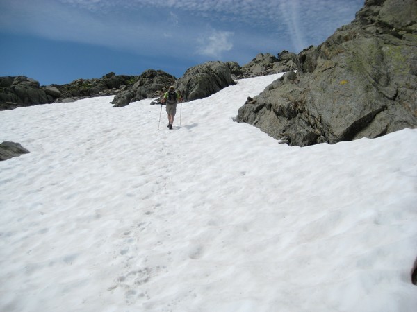 Neige sous le sommet