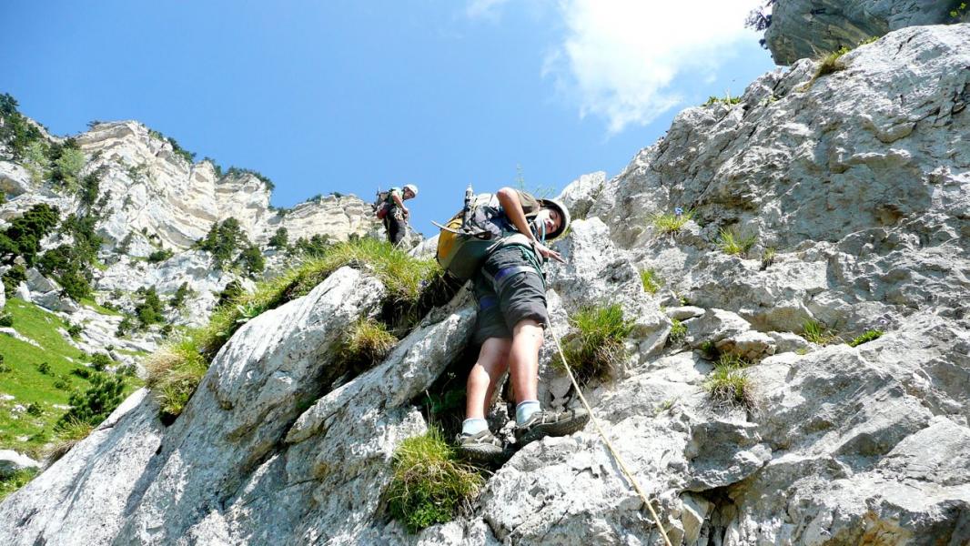 Nicolas dans le ressaut...