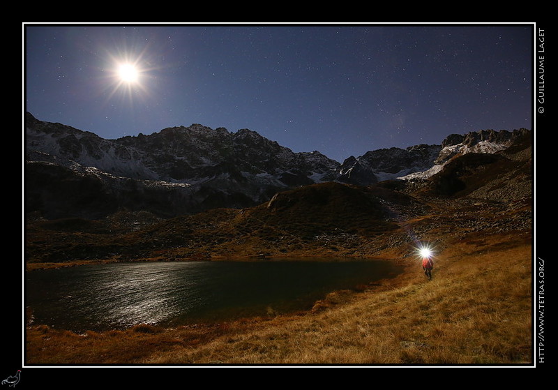 Nuit au lac Moretan inférieur