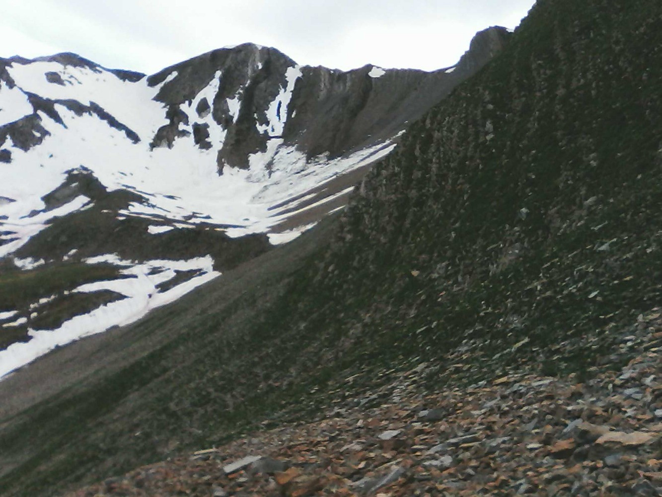neige , glace et rochers...