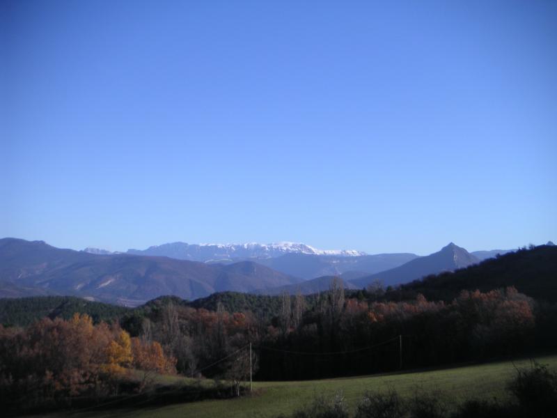 neige au loin
